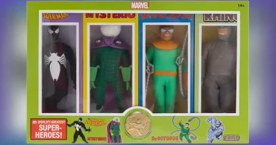 spider-man 8 inch action figure set 2 mego